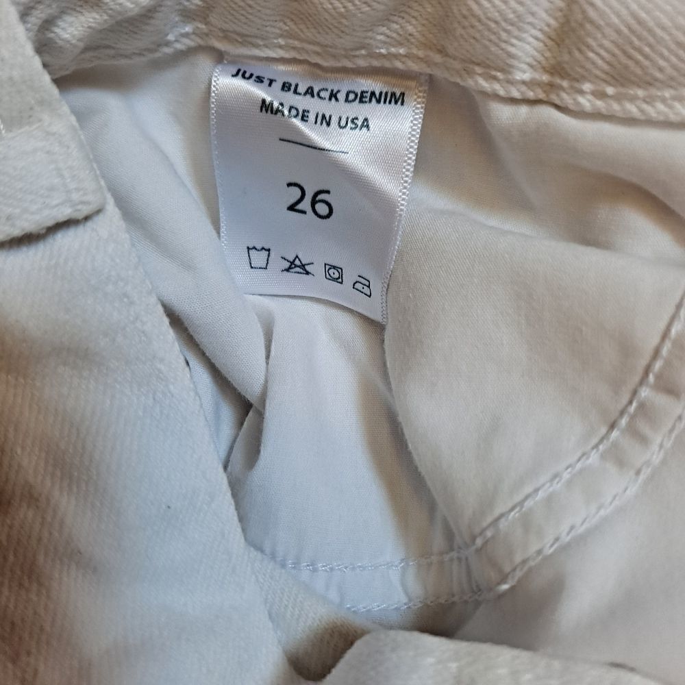 Just Black Boyfriend Jean Off White 26 Waist - Picture 5 of 6